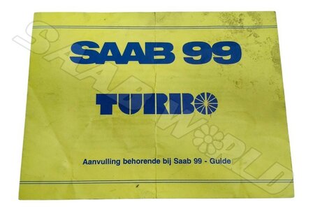 Turbo aanvulling bij Saab 99 - Guide - Nederlands