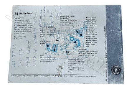Instructieboekje, 900OG M1985 - NL