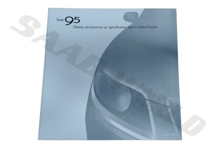 Brochure 'opties, accessoires en specificaties', 9-5 - NL