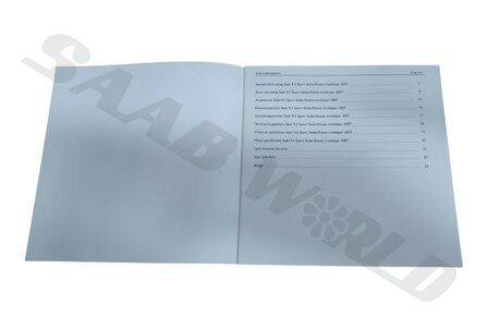 Brochure 'opties, accessoires en specificaties', 9-5 - NL