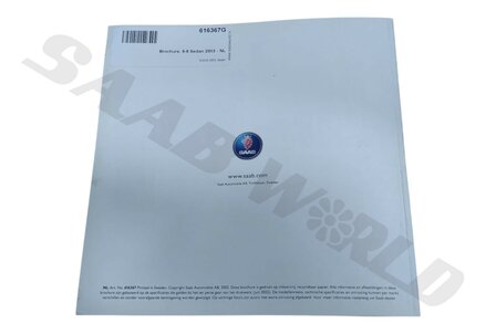 Brochure, 9-5 Sedan 2003 - NL