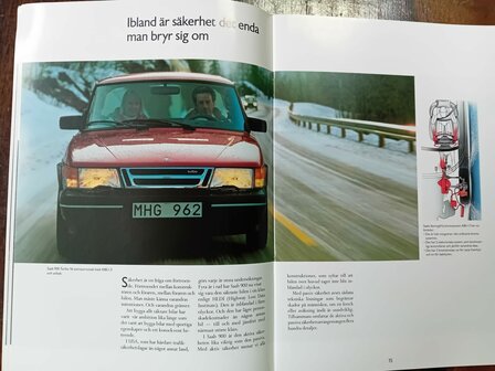 Brochure Saab 900 classic 1990.