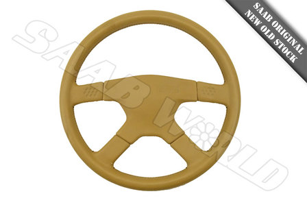 Steering Wheel - Beige Leather - Saab