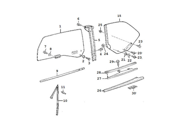 Attaching Plate & Seal - Left Rear