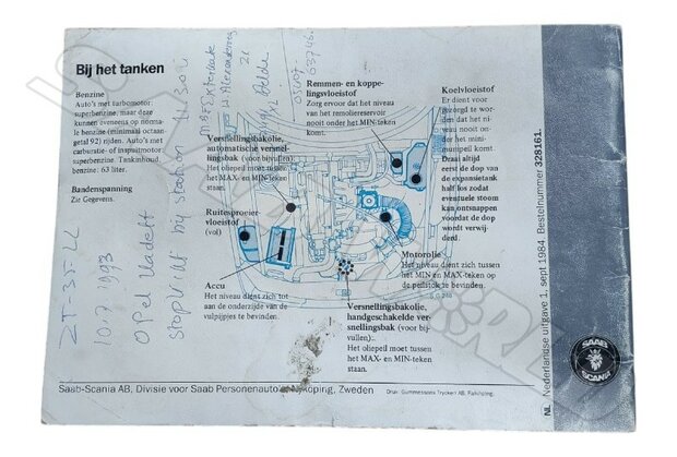 Instructieboekje, 900OG M1985 - NL