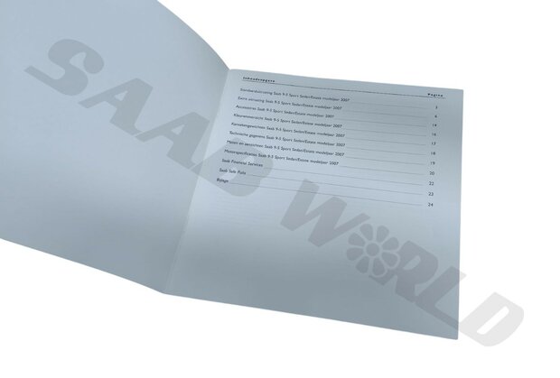 Brochure 'opties, accessoires en specificaties', 9-5 - NL