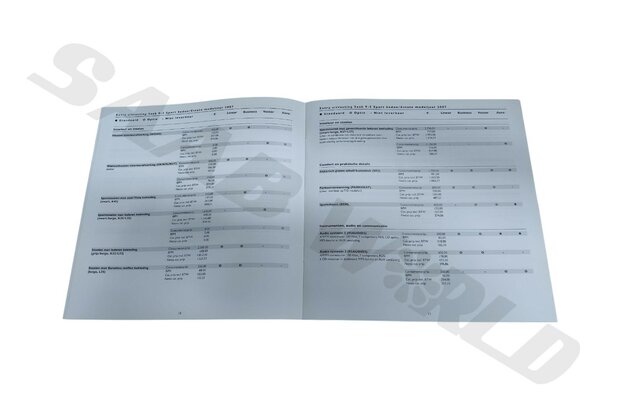Brochure 'opties, accessoires en specificaties', 9-5 - NL