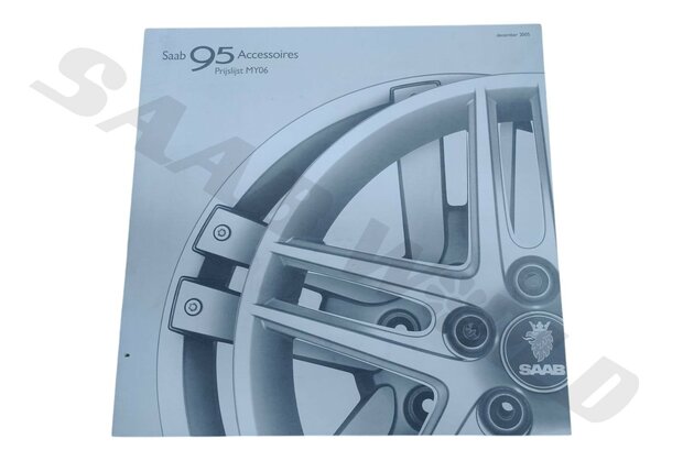 Brochure 'Accessoires, Prijslijst MY06', 9-5 - NL